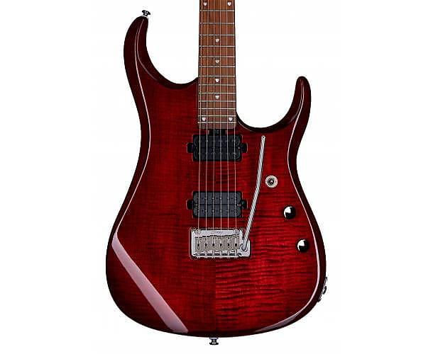 STERLING BY MUSIC MAN - JP15 FLAME MAPLE TOP ROYAL RED image 1
