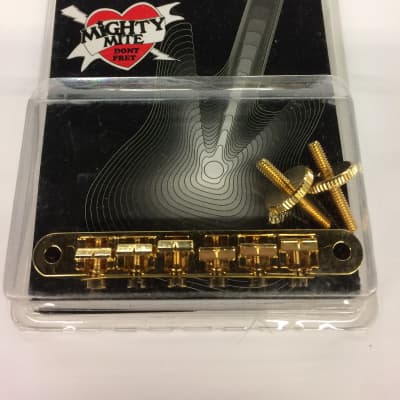 Mighty Mite <MMLPB1G> US Spec Les Paul Style AVR Bridge w/Zinc Saddles Gold [ProfRev] for sale