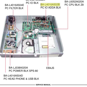 Akai Mpc4000 PC IO ADDA BLK BA-L6052A020A input output analog board  mpc 4000 image 4