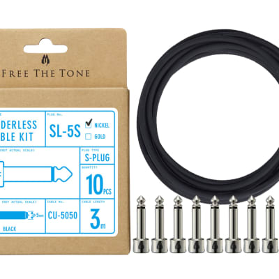 Free The Tone Solderless Cable Kit Nickel SL-4L-NI-10K | Reverb