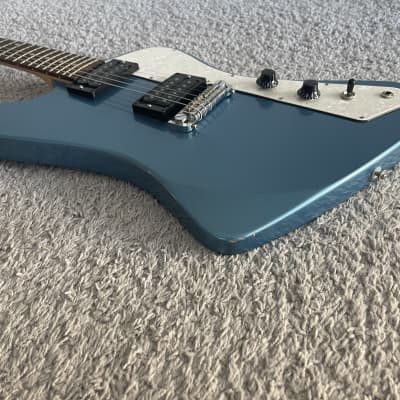 Gibson USA Firebird Zero S Series 2017 HH Pelham Blue Rosewood Fretboard Guitar image 4
