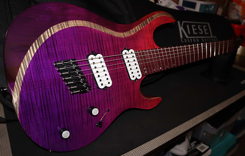 Kiesel NAM7 Aries Neck Thru 7 String Multiscale Beveled Top