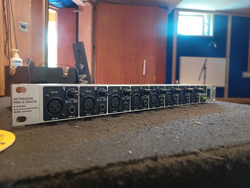 Behringer Ultragain Pro-8 Digital ADA8000 8-Channel A/D Converter image 1