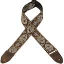 Levy's M8HT-24 Brown/Cream/Wht Hootenanny Guitar Strap