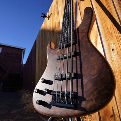 Sadowsky MetroLine Special Edition Modern 24 Walnut Top Left Handed 5-String Bass w/ Gig Bag NOS image 5