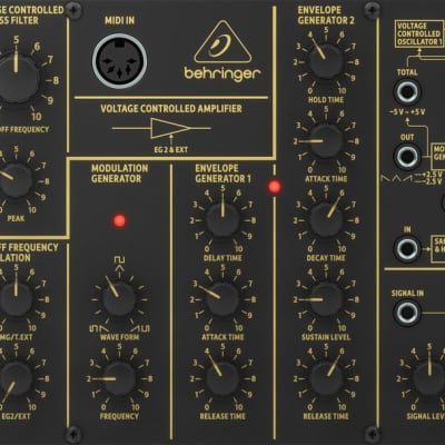 Behringer K-2 Analog Semi-Modular Synthesizer - Black image 4