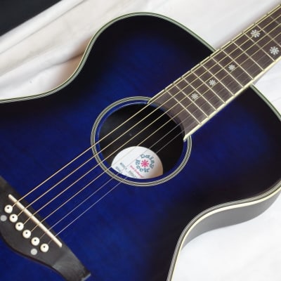 DAISY ROCK DR6221 Pixie blue acoustic electric GUITAR new w/ BAG -Composite Back Blueberry Burst image 4