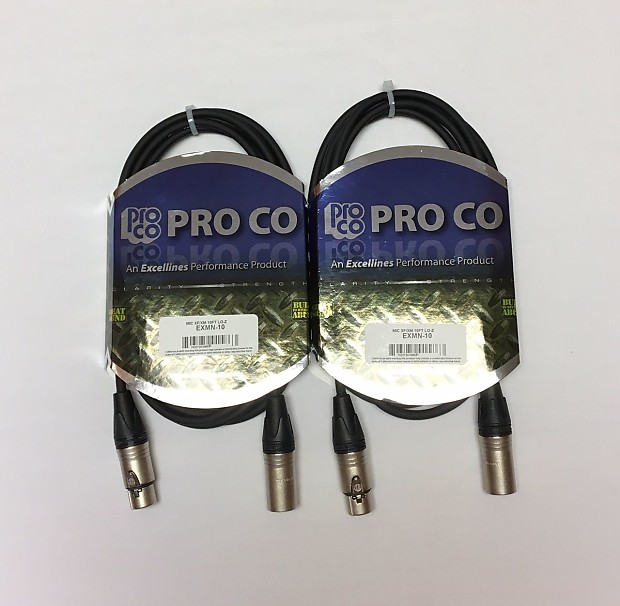 ProCo EXMN-10 Excellines XLR Mic Cable - 10' imagen 1