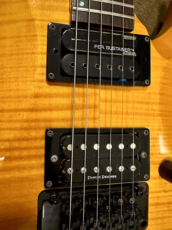 ESP GrassRoots G-FR-58GT Forest w/Sustainer - See-Thru Lemon ESP GrassRoots G-FR-58GT Forest w/Sustainer - See-Thru Lemon