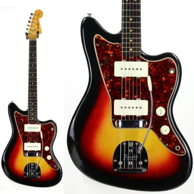 MINTY 1964 Fender Jazzmaster Sunburst | Vintage PRE-CBS, Clay Dots, Spaghetti Logo, White Case, TAGS for sale