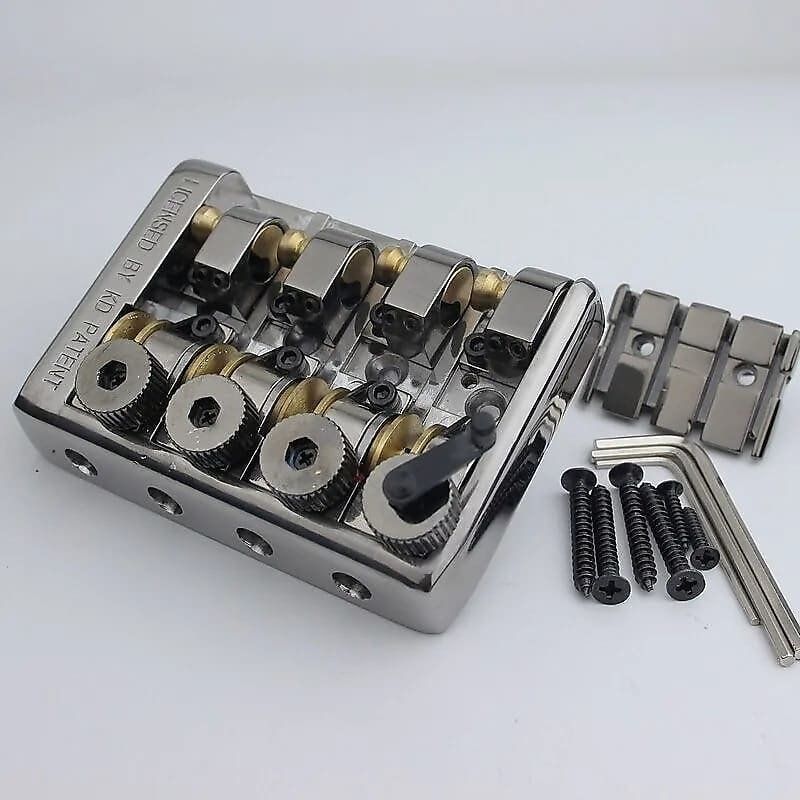 ALP 4 String Headless Bass Bridge with Roller Saddles Reverb