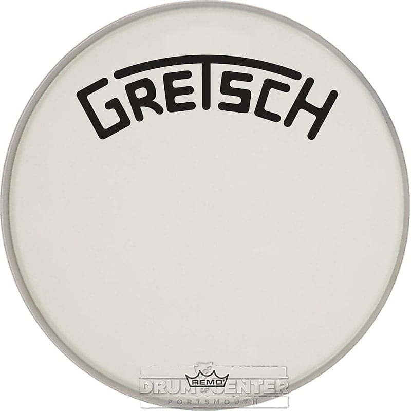 Gretsch Bass Drum Head Coated 18 w/Broadkaster Logo image 1