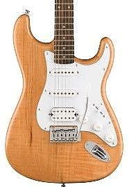 Squier by Fender Affinity HSS Stratocaster Electric Guitar Laurel Fretboard Natural image 1