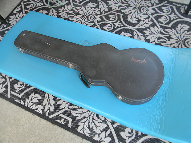 Gibson Ripper Bass Case Early 70 s Black Purple Lined Ripper Grabber G 3 Bass Case