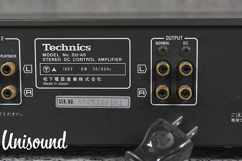 Technics SU-A6 ステレオDCコントロールアンプ Technics SU-A6 Stereo DC Control Amprifierin Very Good