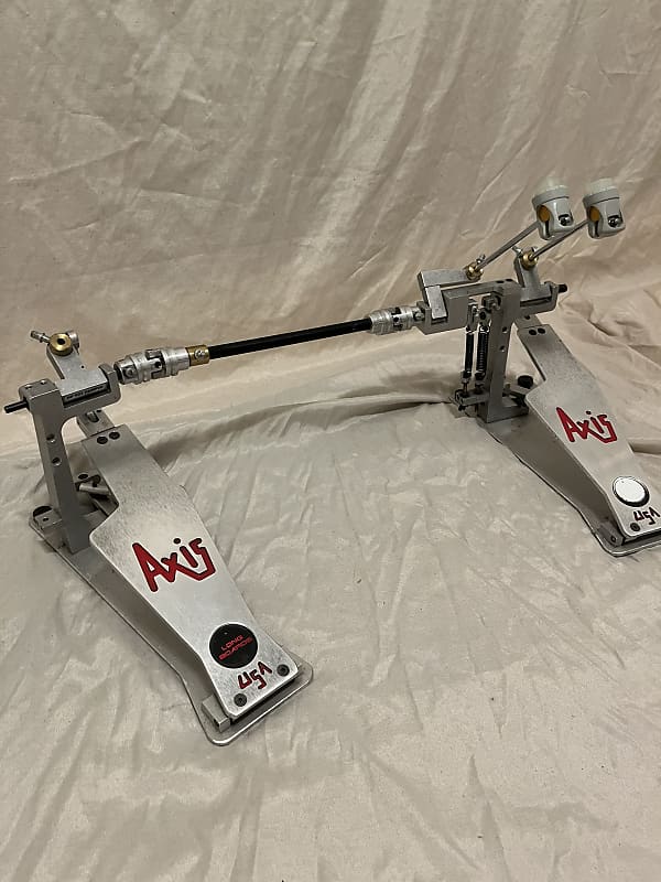 Axis X-L2 X Series Longboard Double Bass Drum Pedal 2010s - Silver image 1