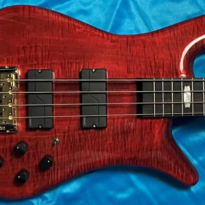 Spector Euro 4 Rudy Sarzo Sign., Scarlet Red / Ebony / Fishman Fluence for sale