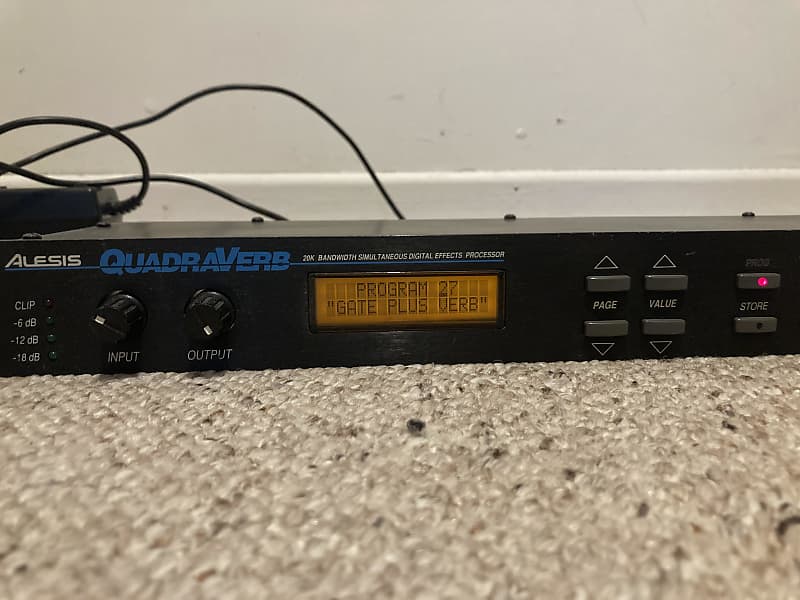 Alesis QuadraVerb 20k Bandwidth Simultaneous Digital Effects Processor  1990s - Black