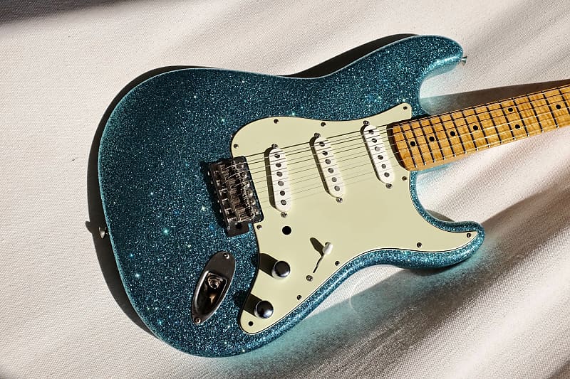 Fender Stratocaster - Marty Bell Sparkle Metal Flake finish - AAAAA Flame  Maple Warmoth neck