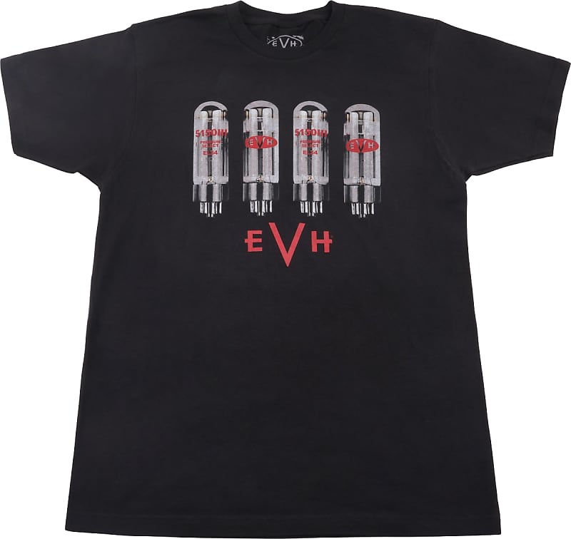 EVH Tube Logo Men's T-Shirt Black Medium image 1