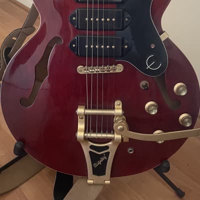 エピフォン リビエラ カスタム P93 P90×3 Epiphone Riviera Custom P93 Semi-Hollowbody Electric Guitar