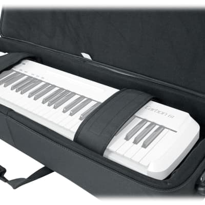 Rockville 61 Key Keyboard Case w/ Wheels+Trolley Handle For Yamaha MX61 image 12