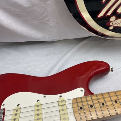 Squier Stratocaster by Fender - MIK Made in Korea 1990s - Torino Red / Maple neck image 4