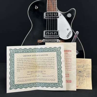 Gretsch 6128 George Harrison Duo Jet 1957 - Black w/ Case, Guarantee Papers & Original Reciept for sale