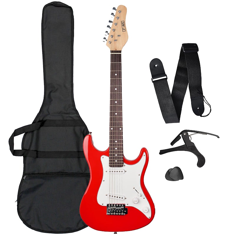 3rd Avenue 3 4 Size Electric Guitar - Red 