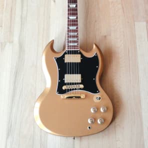 2011 Gibson SG Standard Bullion Gold Sam Ash Limited Edition Guitar Rare & Minty OHSC & Candy image 2