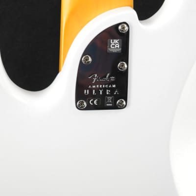 Fender American Ultra Jazz Bass V Arctic Pearl Maple Fingerboard image 7
