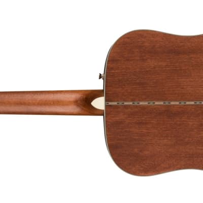 Fender Paramount PD-220E Solid Wood A/E Guitar, Aged Cognac Burst w/ Hard Case image 4