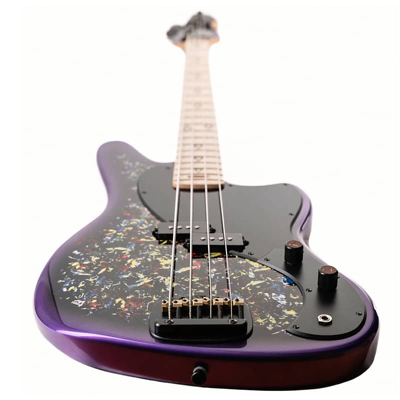 Valiant Guitars Jupiter Bass Wild Flowers Purple | Reverb