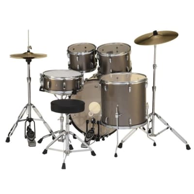 Pearl Roadshow 5 pc Set w/Hardware & Cymbals Bronze Metallic RS525SC/C707 image 7
