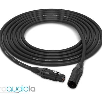 Canare Quad Cable L-4E6S | Neutrik Gold XLR-F to XLR-M | Black 35 Feet | 35 Ft. | 35' for sale