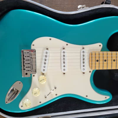 Fender Michiya Haruhata Stratocaster Caribbean Blue Trans MIJ | Reverb