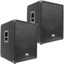 Pair of SEISMIC AUDIO 18" PA POWERED SUBWOOFER Active Speakers 800 Watts Each