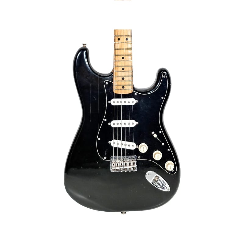 Fender Stratocaster hardtail Black 1976 image 1