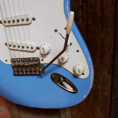 Keith Holland Customs S-ANS #1316 - Taos Turquoise Nitro with Hard Case image 8