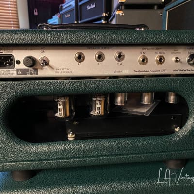 (Pre-Order) Two Rock Studio Signature  Head & 1x12 Matching Closed Back Cab in Green Tolex w/Cane Grill image 5