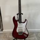 Fender "Squier Series" Floyd Rose Standard Stratocaster with Rosewood Fretboard 1992 - 1996 - Crimson Foto Flame