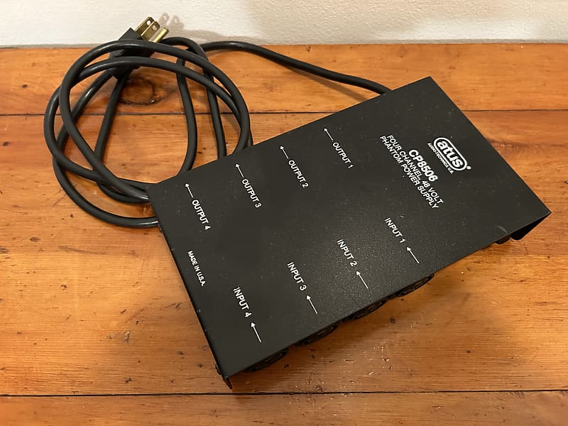 AudioTechnica 8506 Four Channel Phantom Power Supply Black Reverb