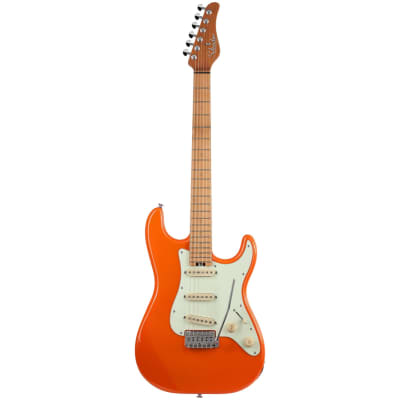 Schecter Nick Johnston Traditional SSS Electric Guitar, Atomic Orange image 2