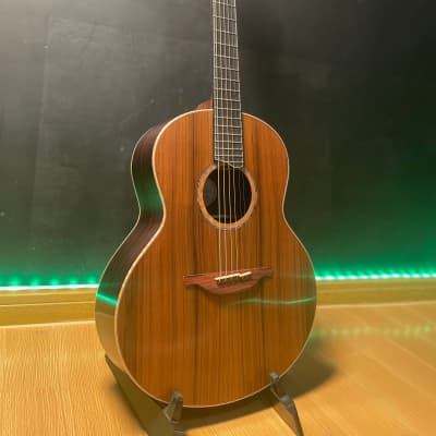 Hsienmo F shape Sinker Redwood solid top + Solid wild Indian rosewood with hardcase (SOLD) image 8