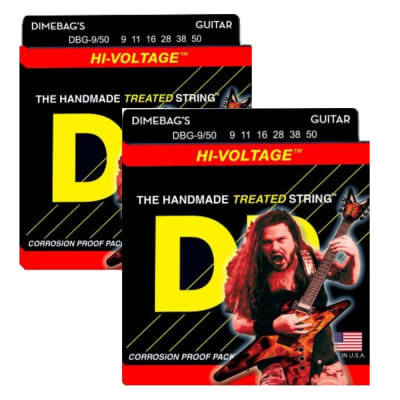 DR DBG 9 Dimebag Darrell Hi Voltage Electric Guitar Strings Lite