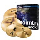 Zildjian K Country Pack Cymbals 15" Light Hi Hats 17" 19" Dark Crash & 20" Ride