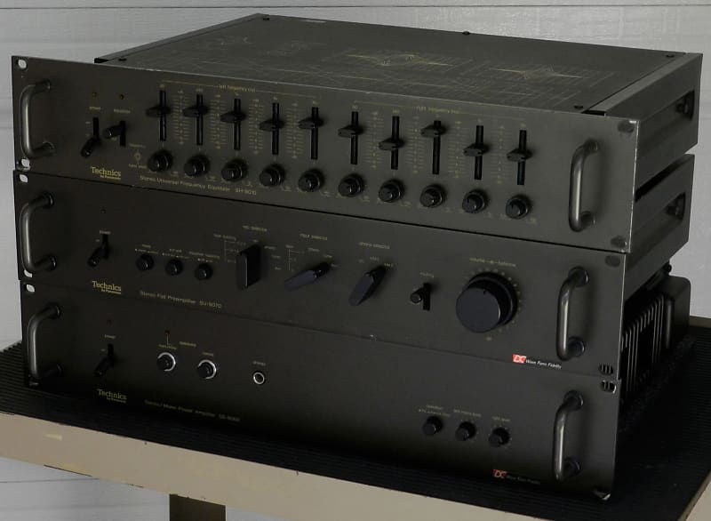 Technics SH-9010 Paragraphic EQ, SU-9070 Preamplifier & SE-9060 Power  Amplifier Rare Tested Working