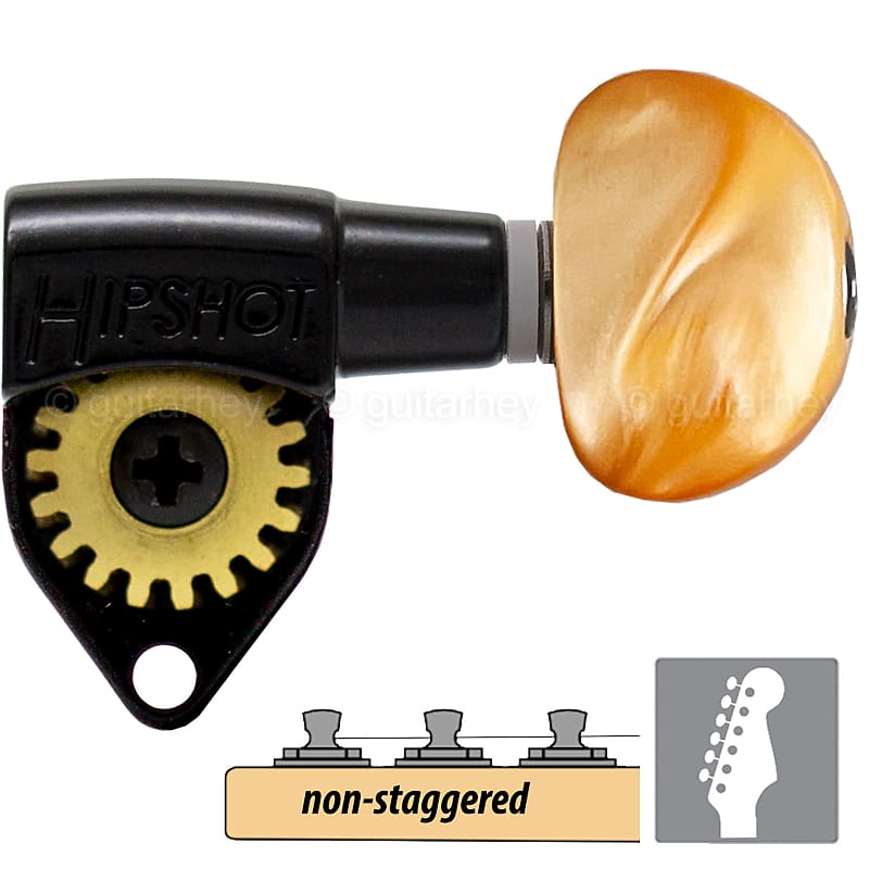 NEW Hipshot Classic OpenGear NonStaggered Tuners 6 in line Reverb