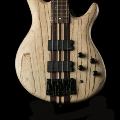 Cort A4ULTRAENB Artisan Series A4 Ultra Ash Bass Guitar. Etched Natural Black image 2