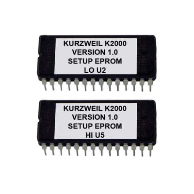 Kurzweil k2vx Setup EPROMS v 1.0 for K2000 K2000r K-2000 K-2000R eprom os sampler